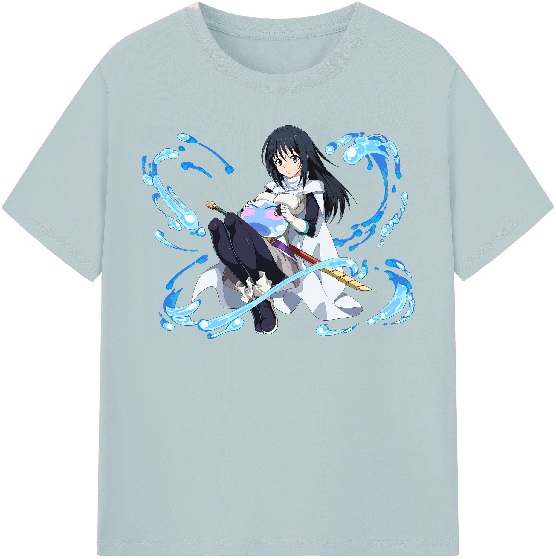 （画像用） 転スラ Regarding Reincarnated to Slime 綿100％半袖Tシャツ（フロントプリント）